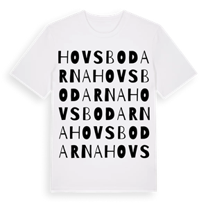 Hovsbodarna ordlek t-shirt – ekologisk bomull t-shirt från Pinshirt