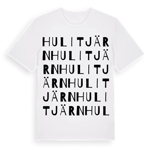 Hulitjärn ordlek t-shirt – ekologisk bomull t-shirt från Pinshirt
