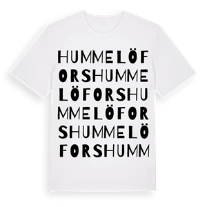 Hummelöfors ordlek t-shirt – ekologisk bomull t-shirt från Pinshirt