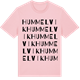 Pink Cotton t-shirt med Hummelvik ordlek t-shirt