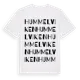 White t-shirt med Hummelviken ordlek t-shirt