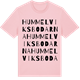 Pink Cotton t-shirt med Hummelviksbodarna ordlek t-shirt