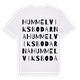 White t-shirt med Hummelviksbodarna ordlek t-shirt