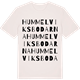 Vintage White t-shirt med Hummelviksbodarna ordlek t-shirt