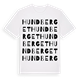 White t-shirt med Hundberget ordlek t-shirt