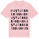 Pink Cotton t-shirt med Hustjärnbrännan ordlek t-shirt