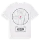 White t-shirt med Husum t-shirt