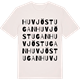 Vintage White t-shirt med Huvjöstugan ordlek t-shirt
