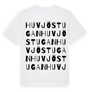 Huvjöstugan ordlek t-shirt – ekologisk bomull t-shirt från Pinshirt