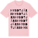 Pink Cotton t-shirt med Hyndtjärn ordlek t-shirt
