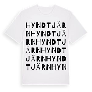 Hyndtjärn ordlek t-shirt – ekologisk bomull t-shirt från Pinshirt