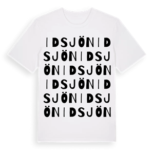 Idsjön ordlek t-shirt – ekologisk bomull t-shirt från Pinshirt