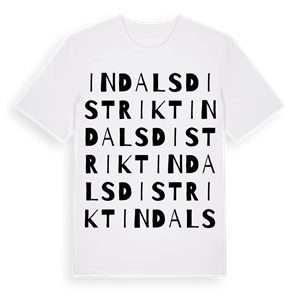 Indals distrikt ordlek t-shirt – ekologisk bomull t-shirt från Pinshirt