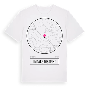 Indals distrikt t-shirt – ekologisk bomull t-shirt från Pinshirt