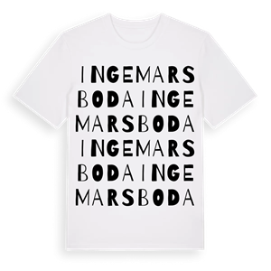 Ingemarsboda ordlek t-shirt – ekologisk bomull t-shirt från Pinshirt