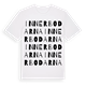 White t-shirt med Innerbodarna ordlek t-shirt