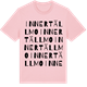 Pink Cotton t-shirt med Innertällmo ordlek t-shirt