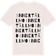 Vintage White t-shirt med Innertällmo ordlek t-shirt