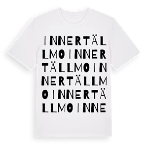 Innertällmo ordlek t-shirt – ekologisk bomull t-shirt från Pinshirt