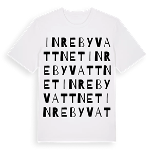 Inre Byvattnet ordlek t-shirt – ekologisk bomull t-shirt från Pinshirt