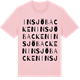 Pink Cotton t-shirt med Insjöbacken ordlek t-shirt
