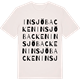 Vintage White t-shirt med Insjöbacken ordlek t-shirt