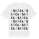 White t-shirt med Isbäck ordlek t-shirt