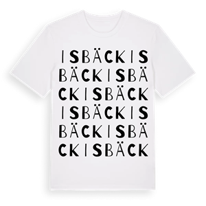 Isbäck ordlek t-shirt – ekologisk bomull t-shirt från Pinshirt
