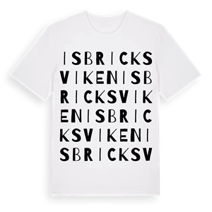 Isbricksviken ordlek t-shirt – ekologisk bomull t-shirt från Pinshirt