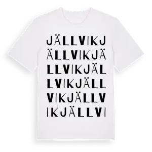 Jällvik ordlek t-shirt – ekologisk bomull t-shirt från Pinshirt
