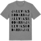 Mid Heather Gray t-shirt med Jallviksbodarna ordlek t-shirt