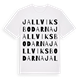 Jallviksbodarna ordlek t-shirt