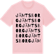 Pink Cotton t-shirt med Jämtsborg ordlek t-shirt