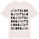 Vintage White t-shirt med Jämtsborg ordlek t-shirt