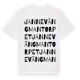 White t-shirt med Janne Vängmantorpet ordlek t-shirt