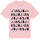 Pink Cotton t-shirt med Jansjö ordlek t-shirt