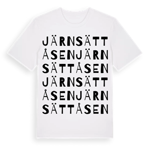 Järnsättåsen ordlek t-shirt – ekologisk bomull t-shirt från Pinshirt
