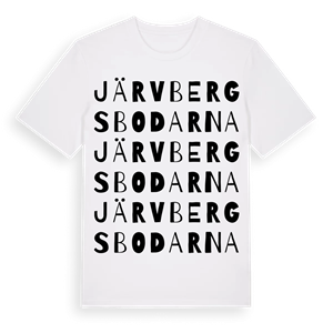 Järvbergsbodarna ordlek t-shirt – ekologisk bomull t-shirt från Pinshirt