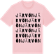 Pink Cotton t-shirt med Järvön ordlek t-shirt