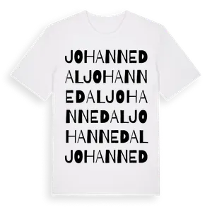 Johannedal ordlek t-shirt – ekologisk bomull t-shirt från Pinshirt