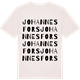 Vintage White t-shirt med Johannesfors ordlek t-shirt