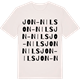 Vintage White t-shirt med Jon-Nils ordlek t-shirt