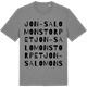 Mid Heather Gray t-shirt med Jon-Salomonstorpet ordlek t-shirt