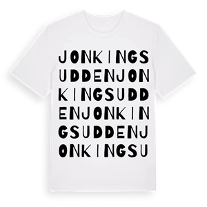 Jonkingsudden ordlek t-shirt – ekologisk bomull t-shirt från Pinshirt