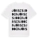 White t-shirt med Jönsesudden ordlek t-shirt