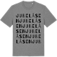 Mid Heather Gray t-shirt med Jubelåsen ordlek t-shirt