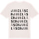 Vintage White t-shirt med Jubelåsen ordlek t-shirt