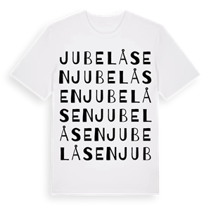 Jubelåsen ordlek t-shirt – ekologisk bomull t-shirt från Pinshirt