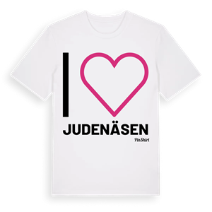 Jag älskar Judenäsen t-shirt stort tryck – ekologisk bomull t-shirt från Pinshirt