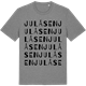 Mid Heather Gray t-shirt med Julåsen ordlek t-shirt